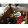 Image 2 : BOX OF FIGURES, MORTAR AND PESTLE, OIL LAMP, DOLPHIN FIGURE