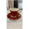 Image 2 : 4 CHINA CUPS AND SAUCERS, ROYAL ALBERT, STANDARD AND HAMMERSLEY AND CO AND MYOTT PLATTER
