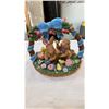Image 10 : PORCELAIN EASTER BASKET AND 2 UNICORN FIGURES - ONE HAS BEEN REPAIRED