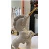 Image 13 : PORCELAIN EASTER BASKET AND 2 UNICORN FIGURES - ONE HAS BEEN REPAIRED