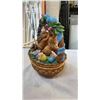 Image 9 : PORCELAIN EASTER BASKET AND 2 UNICORN FIGURES - ONE HAS BEEN REPAIRED