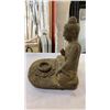 Image 11 : 2 STATUES WITH CANDLE HOLDERS