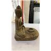 Image 14 : 2 STATUES WITH CANDLE HOLDERS