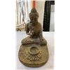 Image 8 : 2 STATUES WITH CANDLE HOLDERS