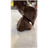 Image 3 : WOOD CARVED SWORDFISH AND BIRD