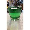 Image 2 : 2 STONE HORSE BOOKENDS AND GREEN GLASS KROSNO VASE
