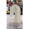 Image 8 : 2 STONE HORSE BOOKENDS AND GREEN GLASS KROSNO VASE