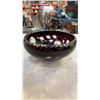 Image 2 : HEAVY CUT CRYSTAL BOWL AND CUT TO CLEAR CRYSTAL BOWL