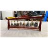 Image 2 : SET OF PAINTED BELLS ON STAND