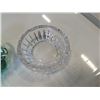 Image 3 : BOHEMIA ART GLASS DISH AND HEAVY CRYSTAL BOWL