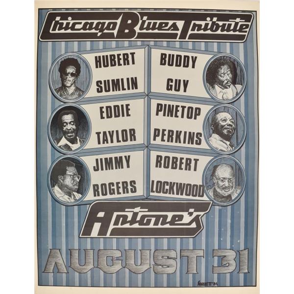Antone's Chicago Blues Tribute Poster