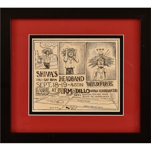 Shiva's Headband AWHQ Handbill By Jim Franklin