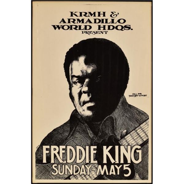 Armadillo World Headquarters Freddie King Poster