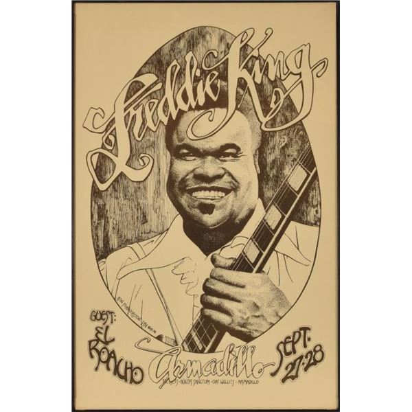 AWHQ Freddie King Poster by Ken Featherstone