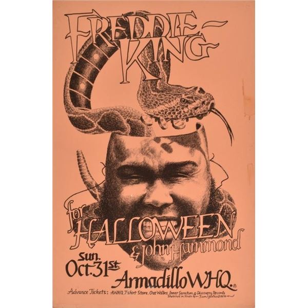 AWHQ Freddie King Halloween Poster by Sam Yeates