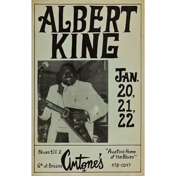 Albert King Antones Concert Poster