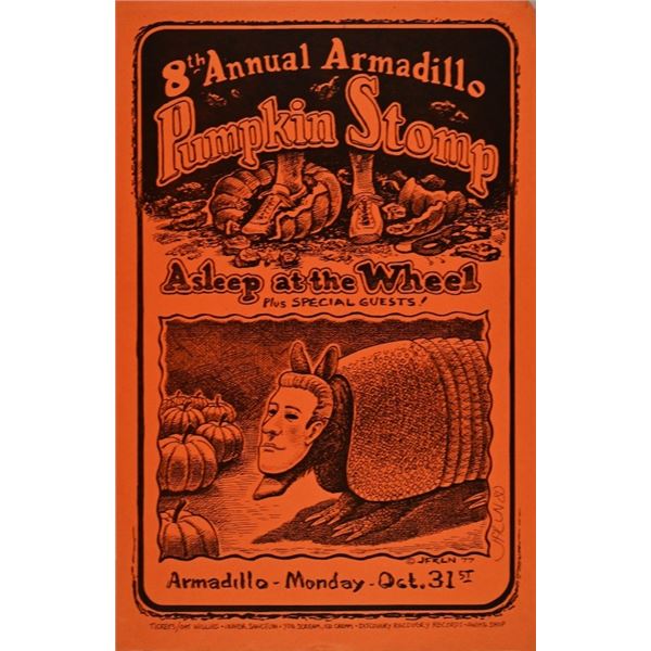 AWHQ Asleep at the Wheel Pumpkin Stomp Poster