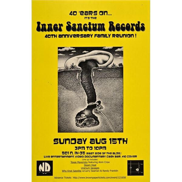 Inner Sanctum Records Anniversary Poster