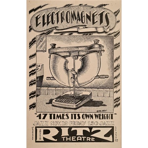 Ritz Theatre Electromagnets Poster Jim Franklin