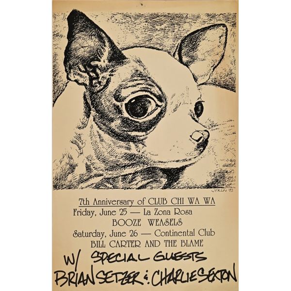 Club Chi Wa Wa Anniversary Poster Jim Franklin