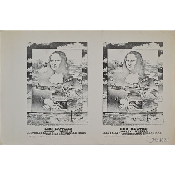 AWHQ Signed Leo Kottke Poster by Jim Franklin