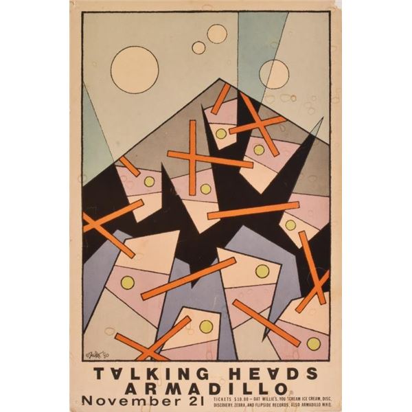 AWHQ Talking Heads Poster by Guy Juke