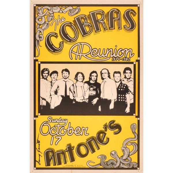Antone's The Cobras Reunion Poster Danny Garrett