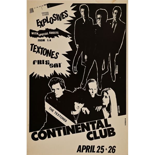 Continental Club The Explosives Poster