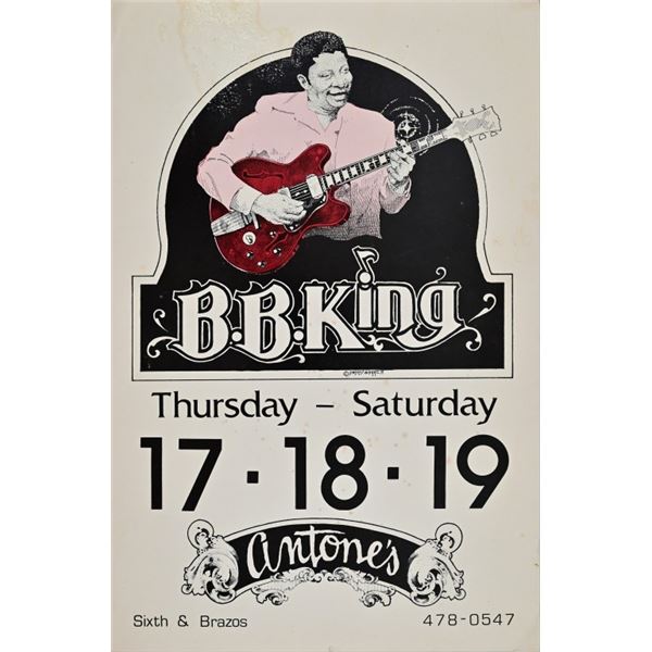 Antone's BB King Poster by Danny Garrett