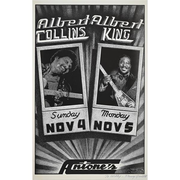 Signed Antone's Albert King/ Albert Collins Poster