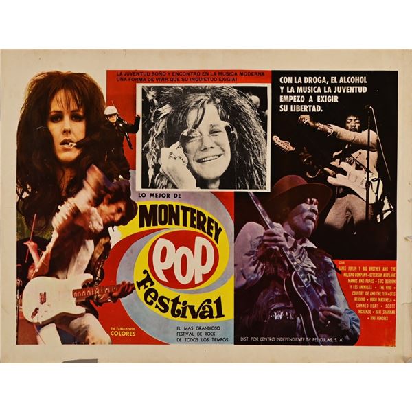 Monterey Pop Festival Poster in Spanish