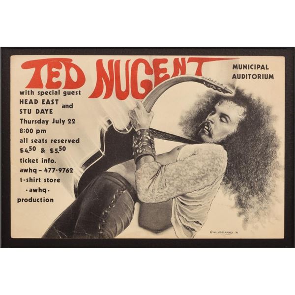 Ted Nugent Austin Concert Poster by G.L McElhaney