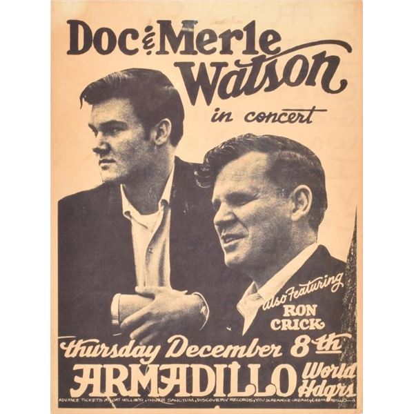 AWHQ Doc & Merle Watson Poster w/ Set List