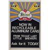 Image 1 : Shiner Beer Aluminum Can Poster