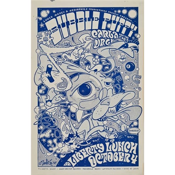 Liberty Lunch Bubble Puppy Poster