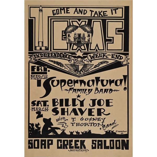 Soap Creek Billy Joe Shaver Poster