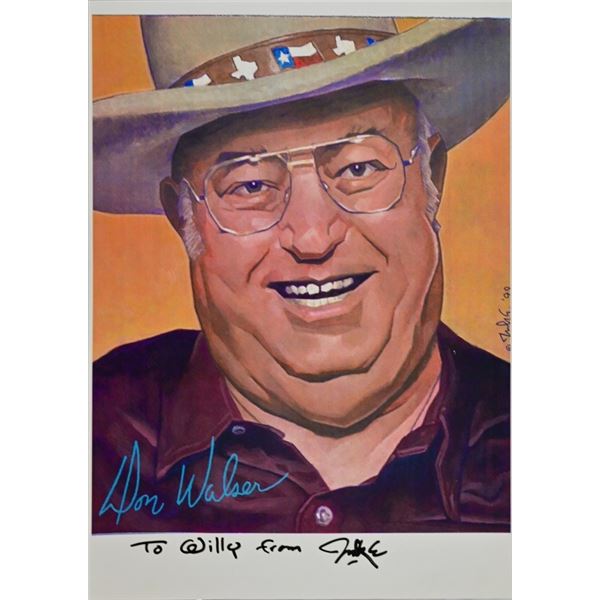 Signed Don Walser Poster by Danny Garrett
