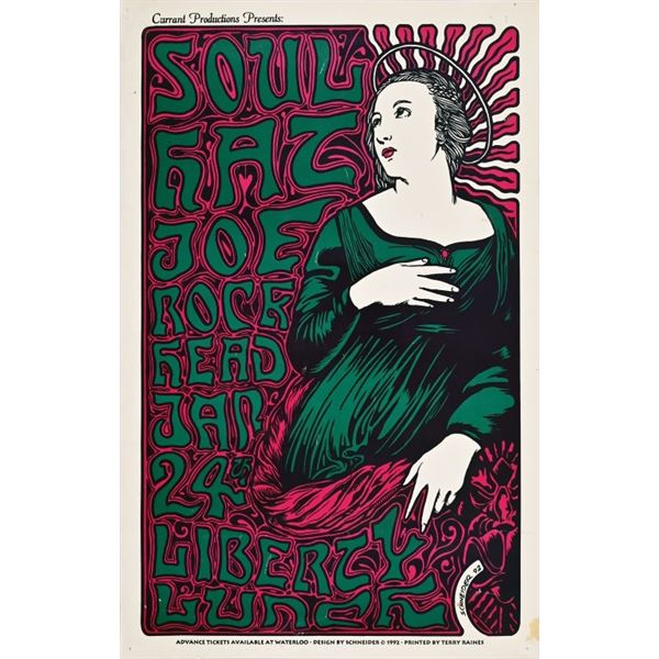 Liberty Lunch Soul Hat/ Joe Rock Head Poster
