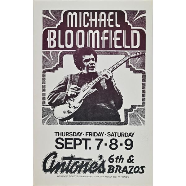 Antone's Michael Bloomfield Poster