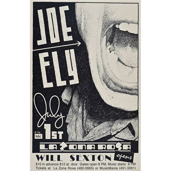 La Zona Rosa Joe Ely Poster