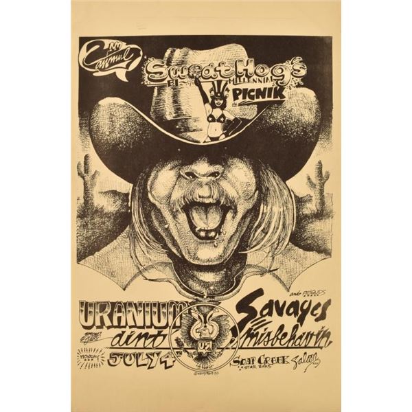 Uranium Savage Soap Creek Saloon Poster Kerry Awn