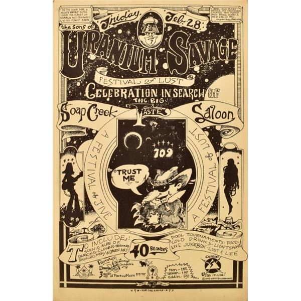 Uranium Savage Soap Creek Saloon Poster