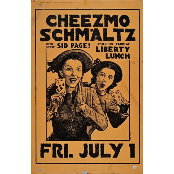 Liberty Lunch Cheezmo Schm'altz Poster