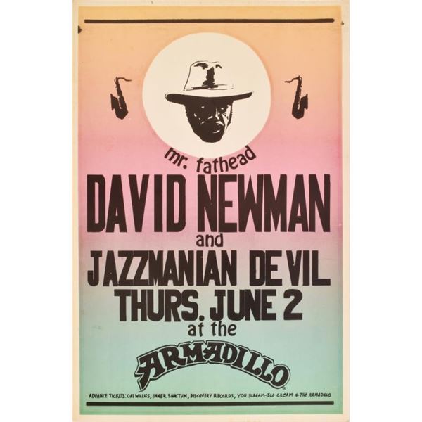 Armadillo World HQ Mr. Fathead David Newman Poster