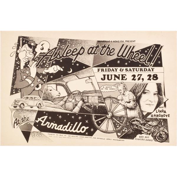 AWHQ Asleep at the Wheel Poster by Guy Juke