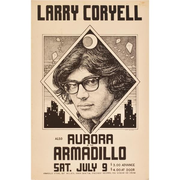 AWHQ Larry Coryell Poster by Guy Juke