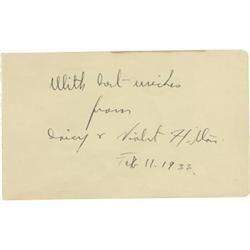 Daisy and Violet Hilton Signed Album Page.