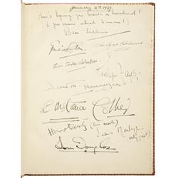 Clifton Webb Guest Book - "Mother Her Book"