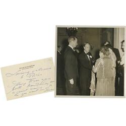 Clifton Webb Photo and Letter From Duke Edward