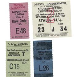 Beatles Group of 4 Ticket Stubs, 1965